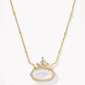 Disney | Kendra Scott Elisa Princess Short Gold Pendant in Ivory Mother-of-Pearl
